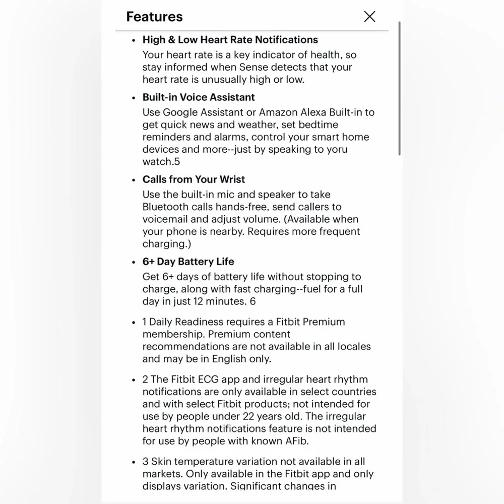 FITBIT Sense Watch Face stretch watch band, screen protector